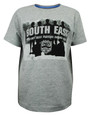 Boys T-Shirt Top South East Print Grey