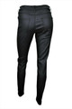 Womens Super Skinny Faux Leather Coated Jeans Black