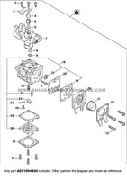 Parts lookup Shindaiwa T262 Carburetor A021004600 diagram