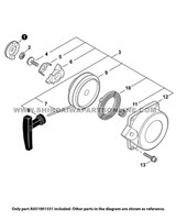 Parts lookup Shindaiwa EB802RT Starter A051001531 OEM diagram