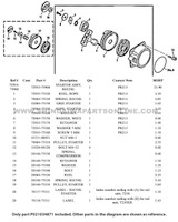 Parts lookup Shindaiwa T230XR Starter P021034871 OEM diagram