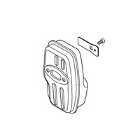 Shindaiwa P100003840 - Muffler Assembly (Original OEM part)