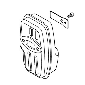 Shindaiwa P021053080 - Muffler Kit With Cat (Pb-2520)V2 (Original OEM part) Shindaiwa P021053080 - Muffler Kit With Cat (Pb-2520)V2 (Original OEM part)