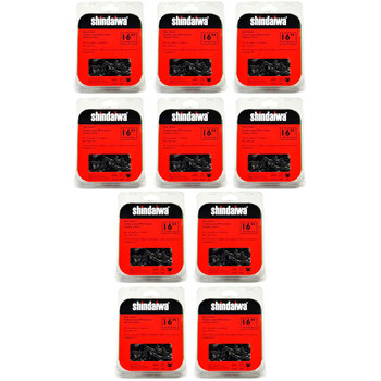 CHAINSAW CHAIN BY SHINDAIWA  91PX AdvanceCut,  PITCH 3/8" LP, 16" BAR, 0.050" GAUGE, 57 DL  10 PACK