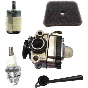 SHI AH230S-LW COMPLETE CARBURETOR AIR-OIL-FUEL FILTERS SPARK PLUG FUEL LINES PRIMER BULB KIT