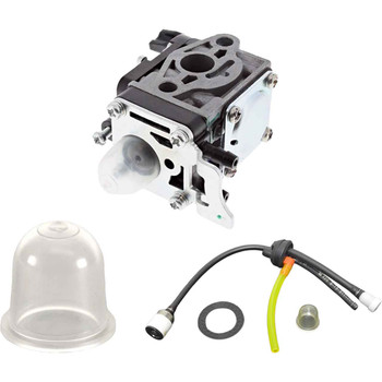 SHI AH262S-HD COMPLETE CARBURETOR FUEL FILTER-GROMMET-LINES PRIMER BULB KIT