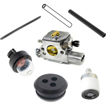 SHI 493 COMPLETE CARBURETOR FUEL FILTER-GROMMET-LINES PRIMER BULB KIT