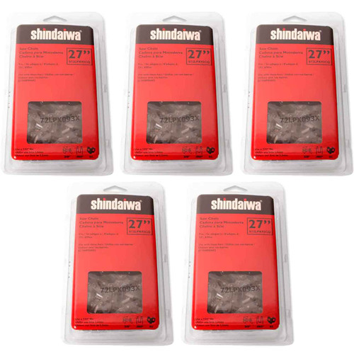 CHAINSAW CHAIN BY SHINDAIWA  72LPX PowerCut,  PITCH 3/8", 27" BAR, 0.050" GAUGE, 93 DL  5 PACK