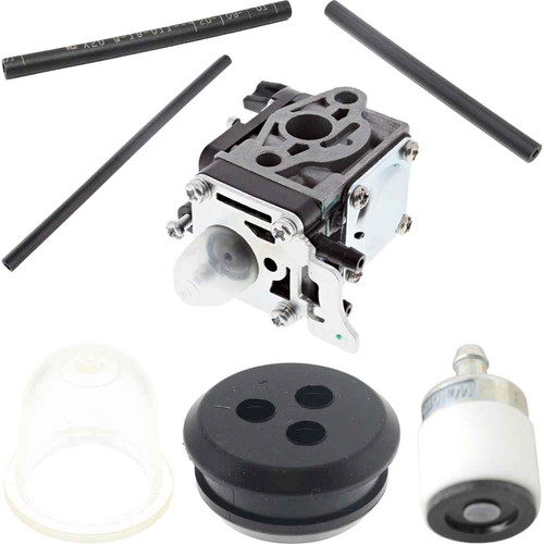 SHI M262S COMPLETE CARBURETOR FUEL FILTER-GROMMET-LINES PRIMER BULB KIT