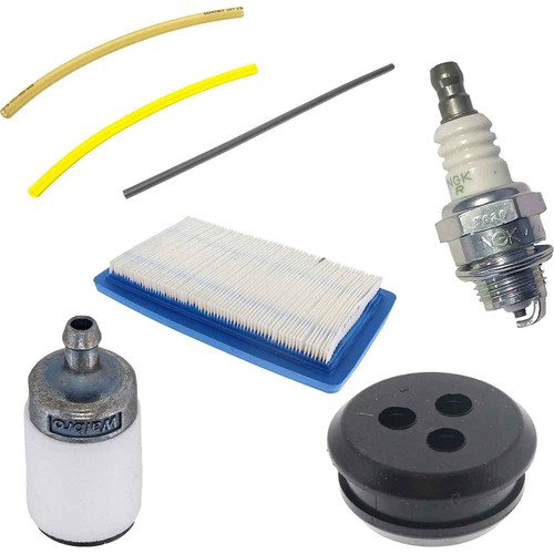 SHI EB810 AIR-OIL-FUEL FILTERS SPARK PLUG FUEL LINES PRIMER BULB KIT
