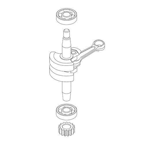 Shindaiwa A011000900 Crankshaft Complete (Original OEM part)