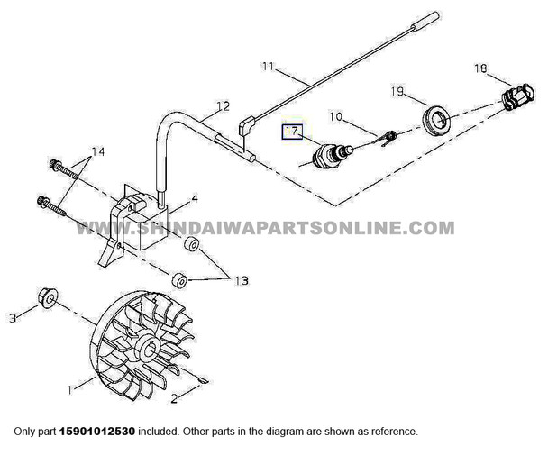 Parts lookup Shindaiwa T282 Spark Plug 15901012530 diagram Parts lookup Shindaiwa T282 Spark Plug 15901012530 diagram