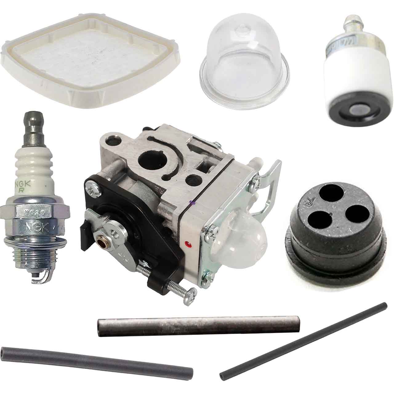 SHI EB252 COMPLETE CARBURETOR AIR-OIL-FUEL FILTERS SPARK PLUG FUEL