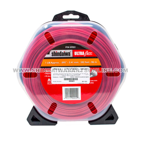 Shindaiwa 9501 - .095 1 Lb - Ultra-Flex Round Red Trimmer Line (Original  OEM part)