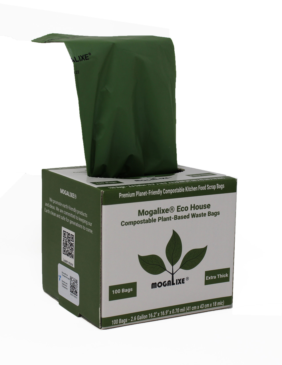 iDemaya Small Trash Bags Biodegradable 2.6 Gallon Extra Thick