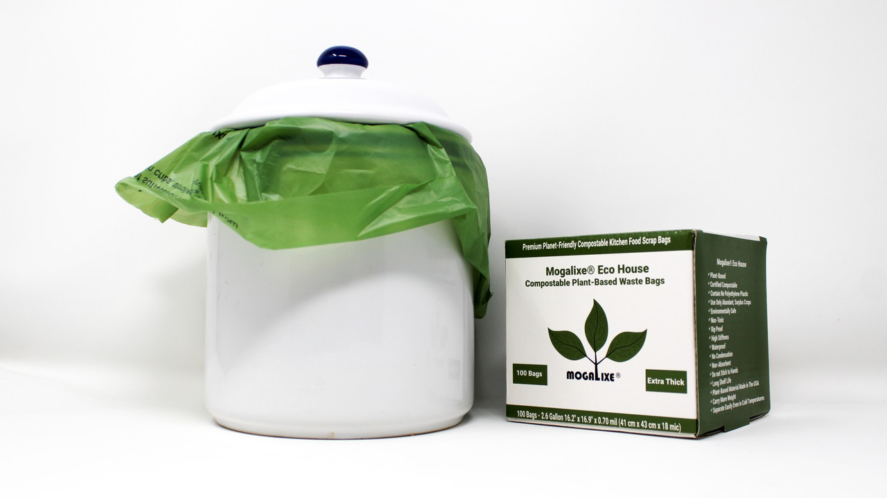 3 Gallon Compostable Trash Bags 0.65 Mil, 16W x 17H, 600 /case