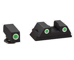 AmeriGlo Classic Night Sights Green/Green Fits G42/43/43X/48 AmeriGlo Classic Night Sights Green/Green Fits G42/43/43X/48