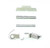 Chrome 3 Pin Kit w/ Extended Slide Release