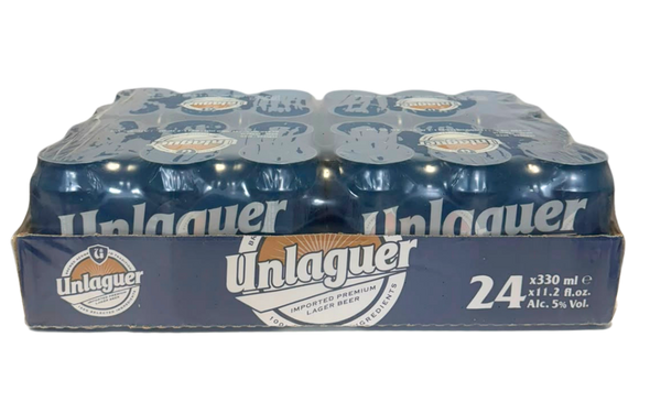 UNLAGUER BEER CAN 330ML/24UND (4 x 6-pack)