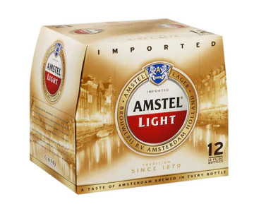 AMSTEL LIGHT 12OZ BOTTLE (2x12) 24PACK