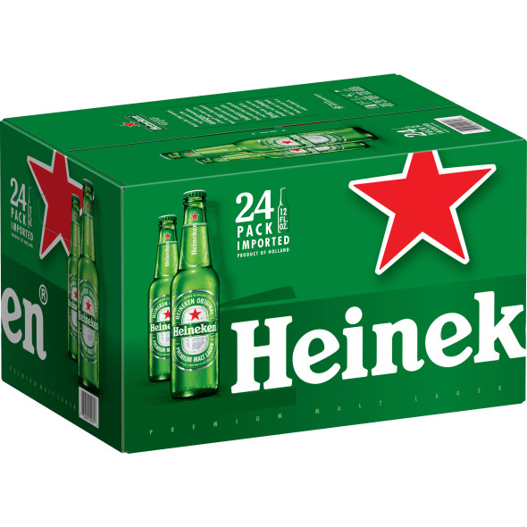 HEINEKEN 12OZ BOTTLE 24 PACK