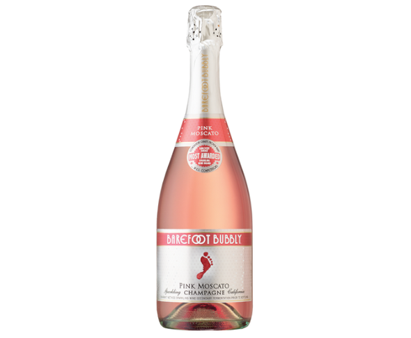 BAREFOOT BUBBLY PINK MOSCATO 750ML