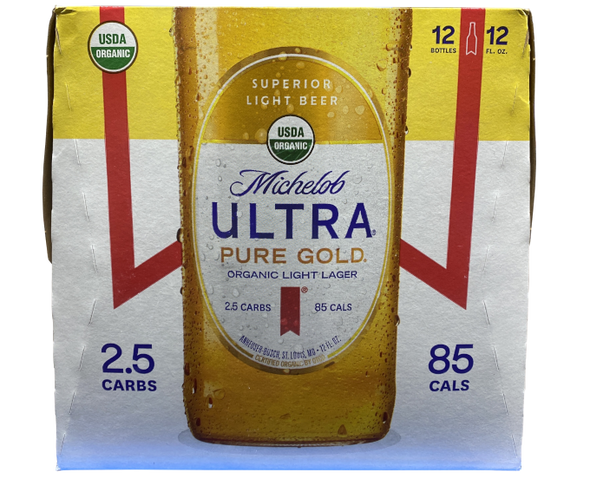 MICHELOB ULTRA PURE GOLD ORGANIC 12OZ BOTTLE (2X12) 24PACK