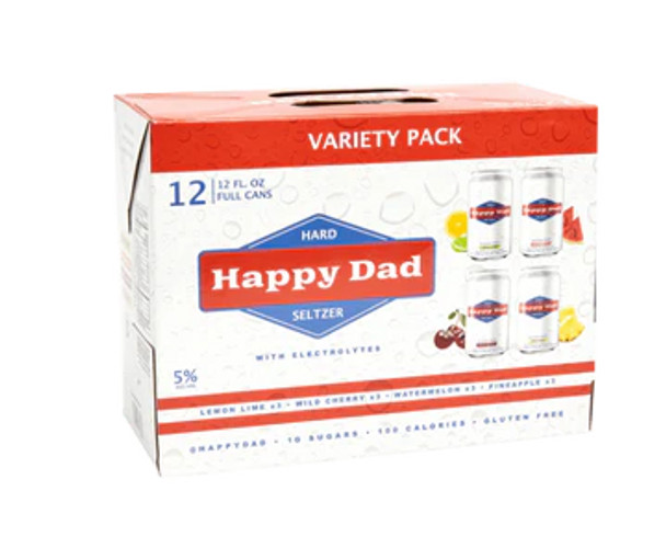 HAPPY DAD HARD SELTZR VARTY PK 2X12 CN