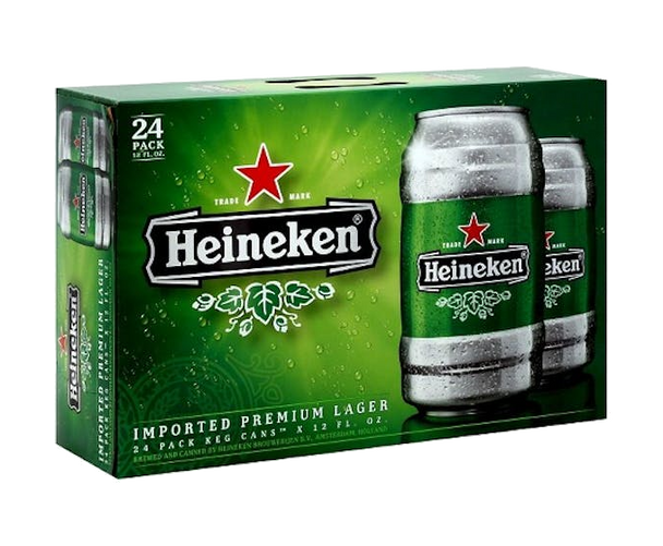 HEINEKEN 12OZ CAN 24 PACK