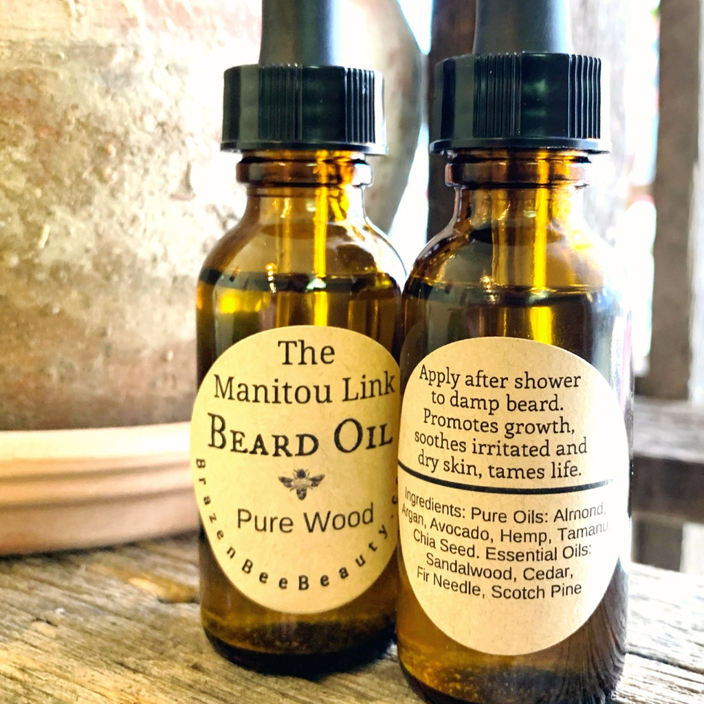 Pure Wood: The Manitou Link Beard Oil | BEARDS