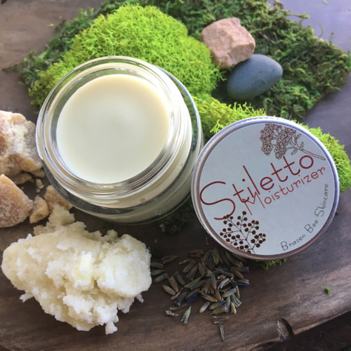 Stiletto Moisturizer, For scarring, aging, and general skin health. 
