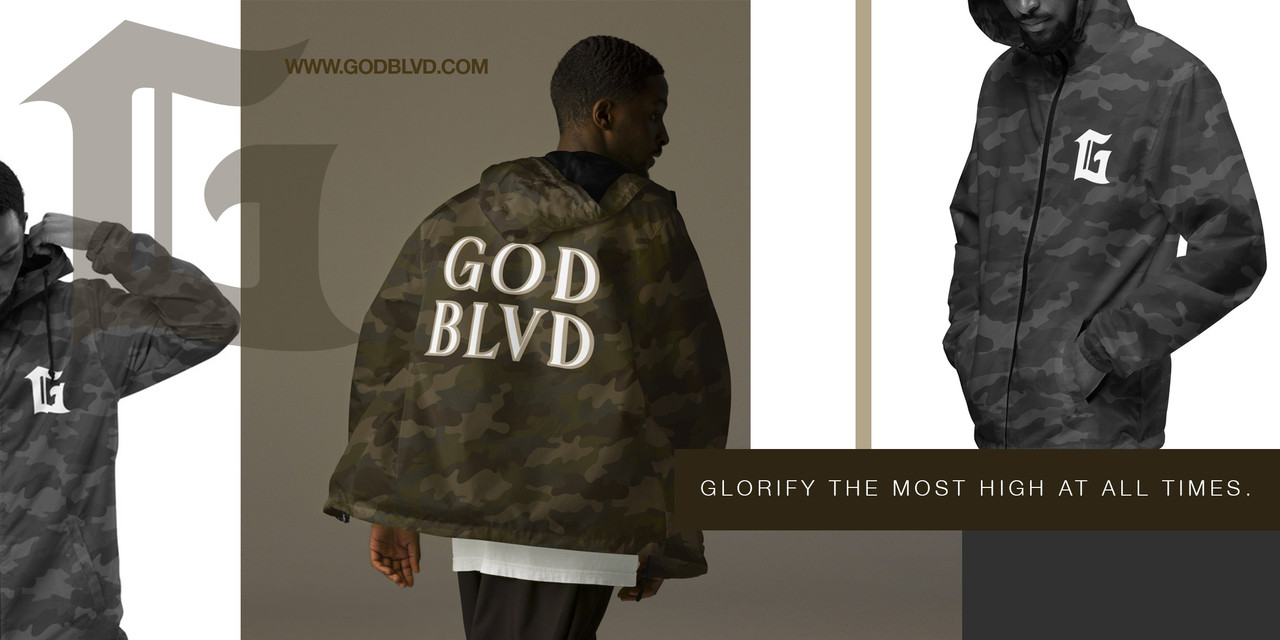 Youth In God We Trust Camo Hoodie