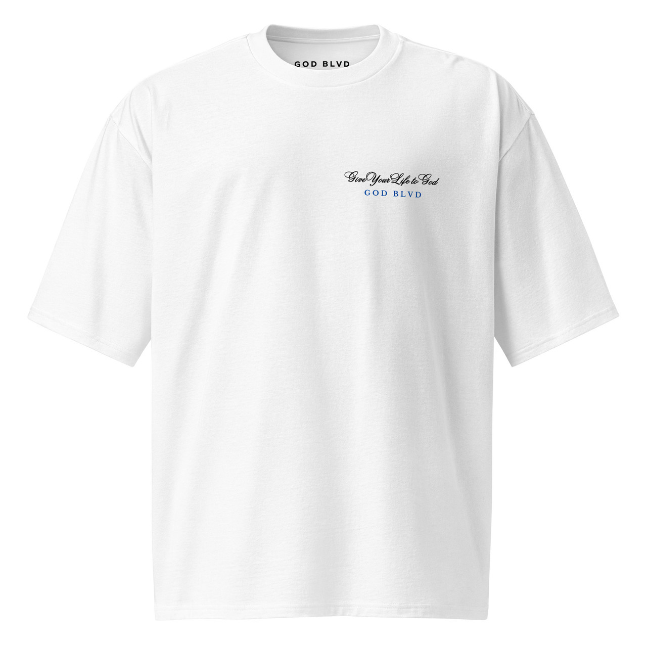 GOD BLVD - Most Gangster - White Oversized Heavyweight Tee - GOD BLVD