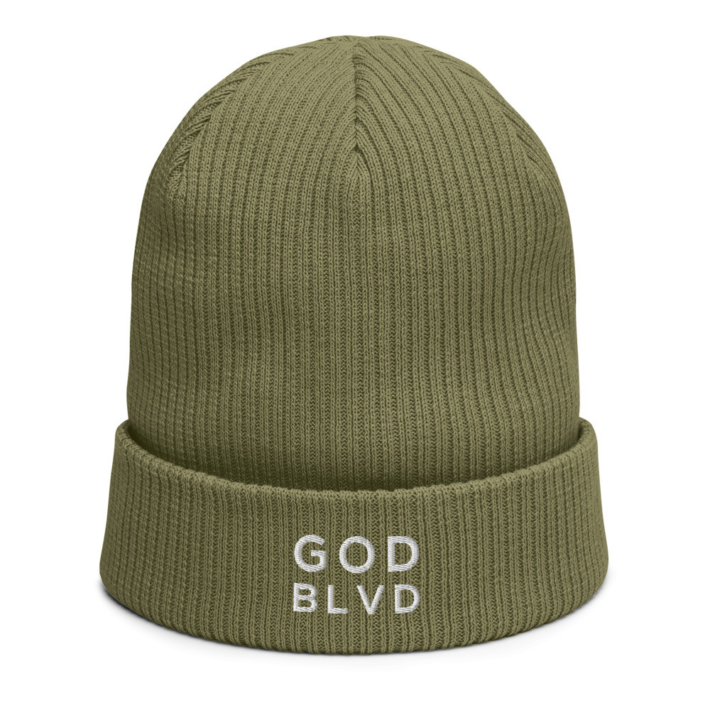 GOD BLVD - Olive Green Organic Ribbed 