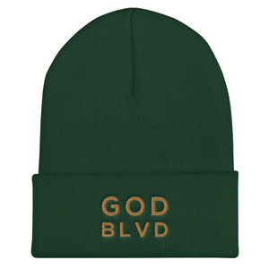 GOD BLVD - Spruce - ABB Cuffed Beanie (Old Gold Stitched) GOD BLVD - Spruce - ABB Cuffed Beanie (Old Gold Stitched)
