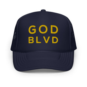 GOD BLVD - Foam Trucker Hat (Navy-Yellow) GOD BLVD - Foam Trucker Hat (Navy-Yellow)