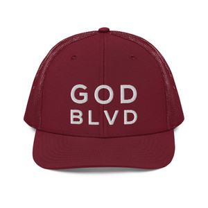 GOD BLVD - Trucker 112 - Cardinal/White GOD BLVD - Trucker 112 - Cardinal/White