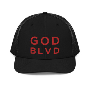 GOD BLVD - Black Trucker 112 - Red GOD BLVD - Black Trucker 112 - Red