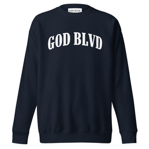GOD BLVD - Glory of God - Navy Premium Sweatshirt 