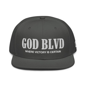 GOD BLVD - Victory - Charcoal Grey Snapback Hat GOD BLVD - Victory - Charcoal Grey Snapback Hat