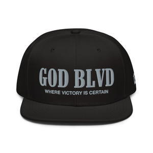 GOD BLVD - Victory - Black/Grey Snapback Hat GOD BLVD - Victory - Black/Grey Snapback Hat