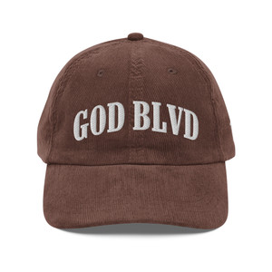 GOD BLVD - Arched Up - Brown Vintage Corduroy Cap GOD BLVD - Arched Up - Brown Vintage Corduroy Cap