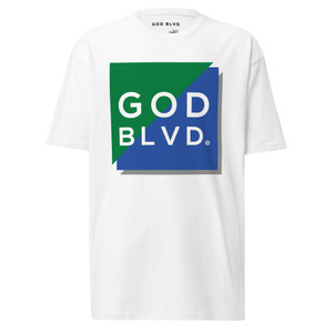 GOD BLVD - Earthy - White Premium Tee GOD BLVD - Earthy - White Premium Tee
