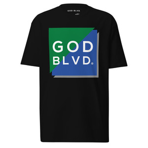 GOD BLVD - Earthy - Black - Premium Heavyweight Tee GOD BLVD - Earthy - Black - Premium Heavyweight Tee