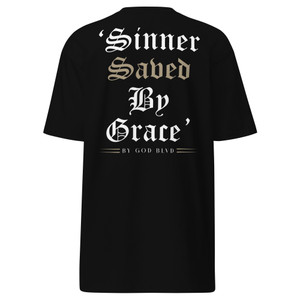 GOD BLVD - SSBG Black Tee - Left Chest Embroidered and Back Side Print