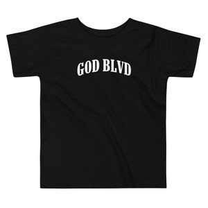 GOD BLVD - Arched - Toddler - Black Short Sleeve Tee