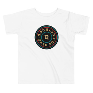 GOD BLVD - Center G - Toddler - White Short Sleeve Tee