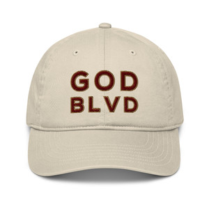 GOD BLVD - OG Logo - Oyster Organic Dad Hat - Maroon/Old Gold Embroidered GOD BLVD - OG Logo - Oyster Organic Dad Hat - Maroon/Old Gold Embroidered