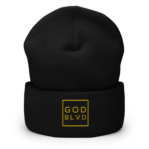 GOD BLVD - OG Logo - Cuffed Beanie - Black/Gold GOD BLVD - OG Logo - Cuffed Beanie - Black/Gold