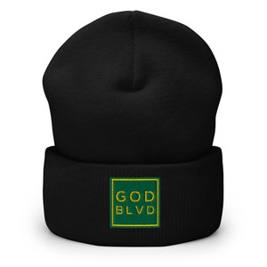 GOD BLVD - OG Logo - Cuffed Beanie - KellyGreen/Gold GOD BLVD - OG Logo - Cuffed Beanie - KellyGreen/Gold
